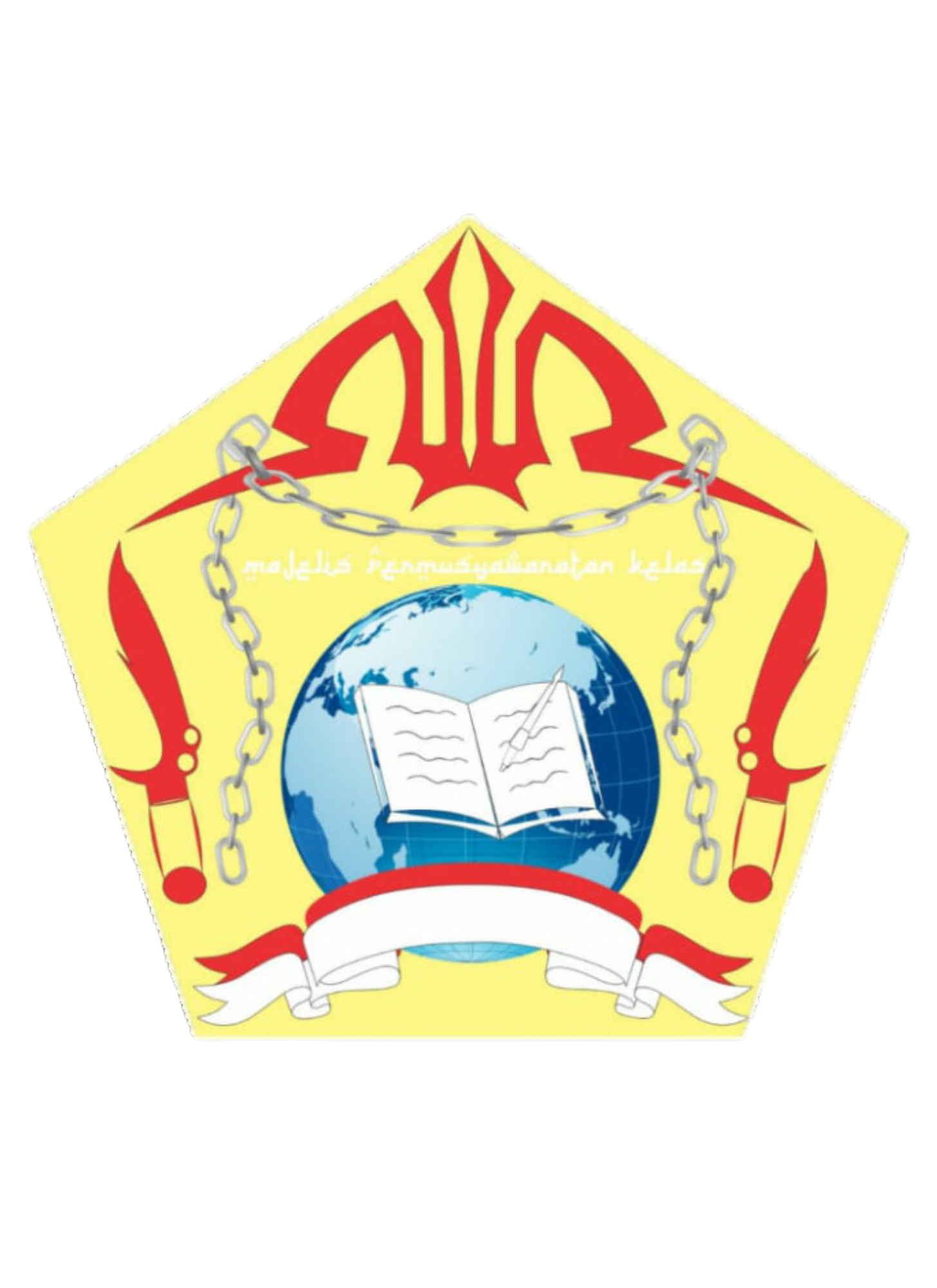 Logo organisasi kedua dengan desain warna ungu dan putih